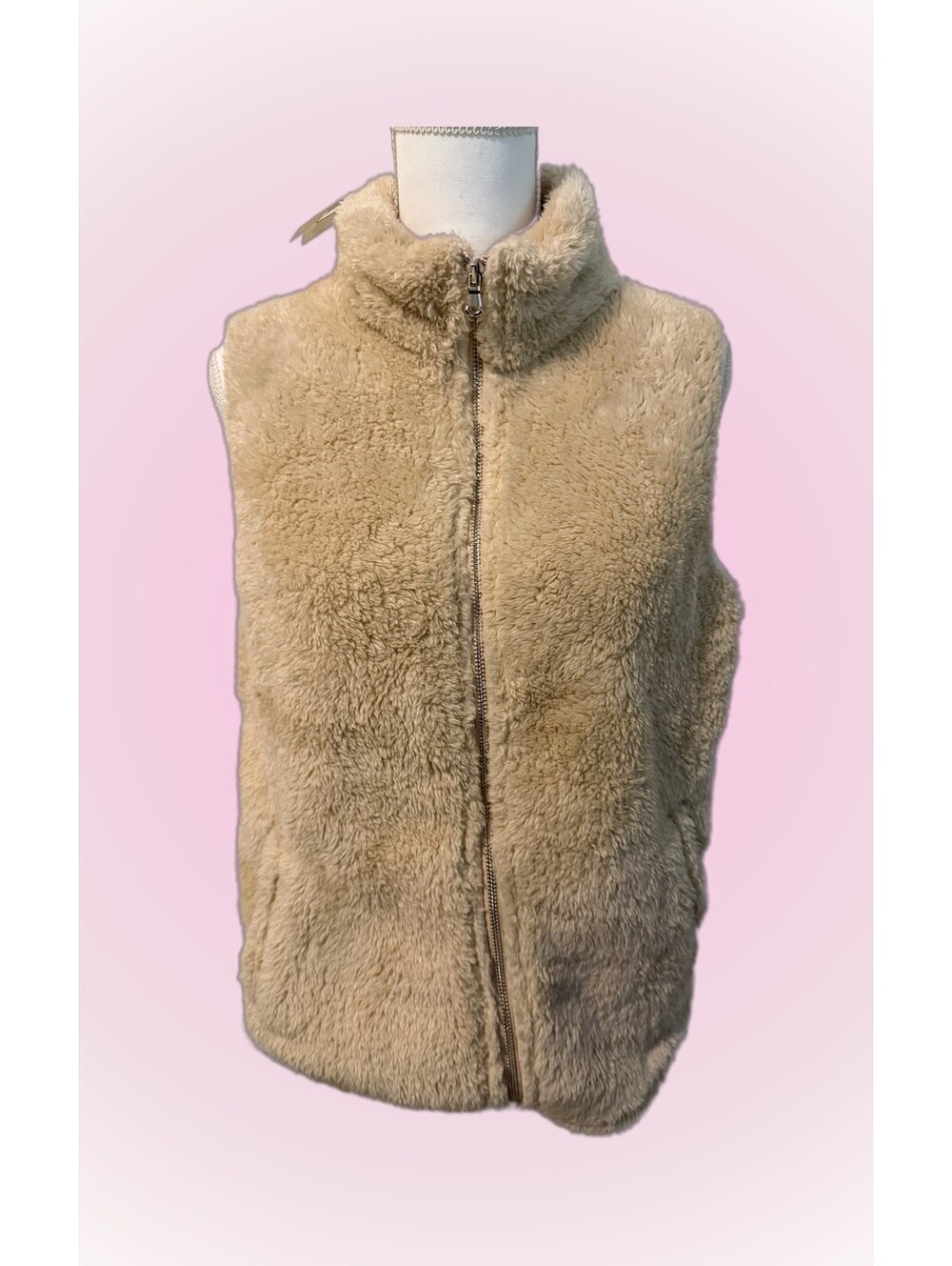 Womens New NWT Size Large Soft Zip-Up Front Winter Vest by Lomon